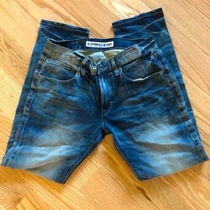 Express Jeans Distressed Slim Fit Skinny